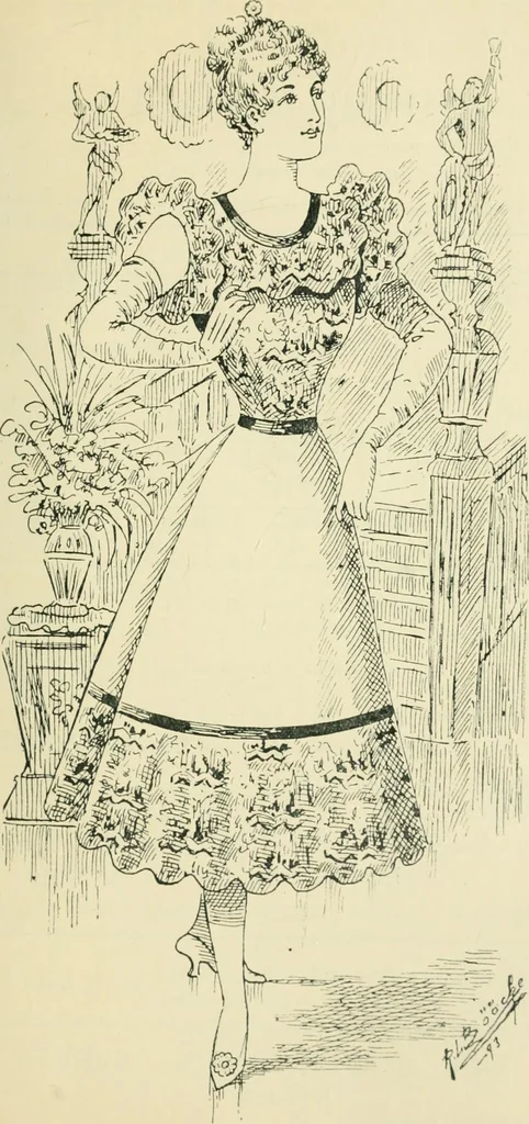 An illustration from Thirty original sketches for fancy costumes : specially drawn, from our suggestions, by R. L. Bööcke, 1894, leaf 34