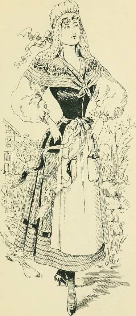 An illustration from Thirty original sketches for fancy costumes : specially drawn, from our suggestions, by R. L. Bööcke, 1894, leaf 48