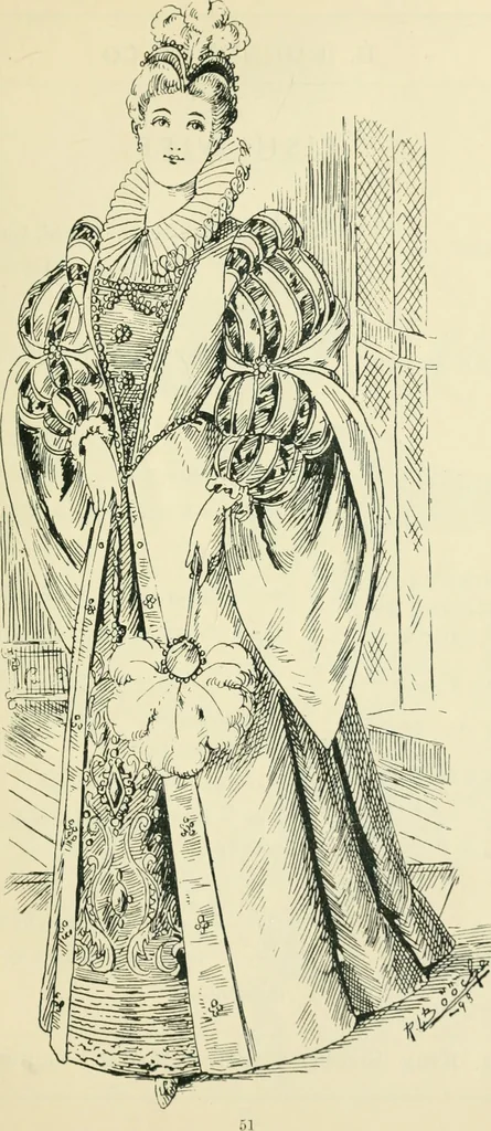 An illustration from Thirty original sketches for fancy costumes : specially drawn, from our suggestions, by R. L. Bööcke, 1894, leaf 52