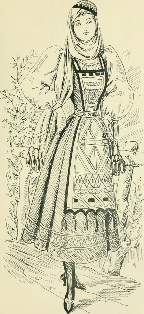 An illustration from Thirty original sketches for fancy costumes : specially drawn, from our suggestions, by R. L. Bööcke, 1894, leaf 60