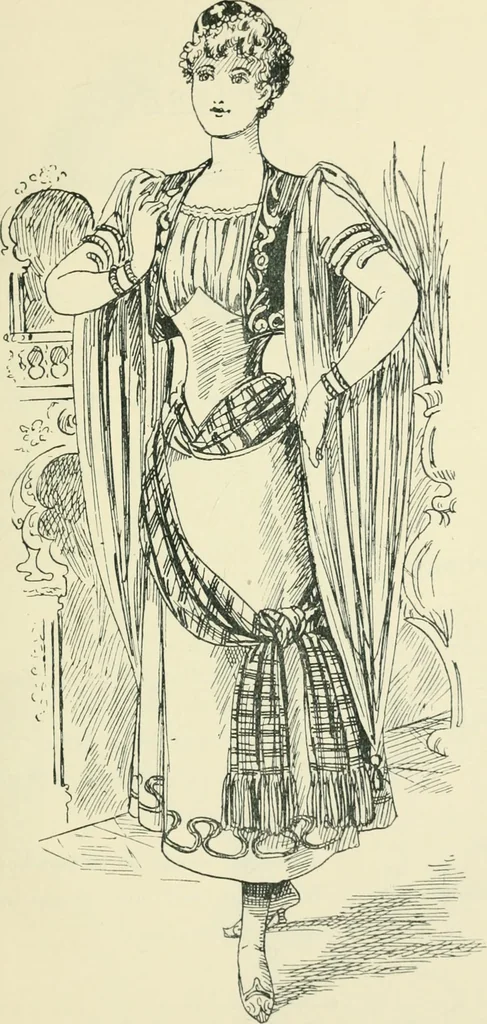 An illustration from Thirty original sketches for fancy costumes : specially drawn, from our suggestions, by R. L. Bööcke, 1894, leaf 68