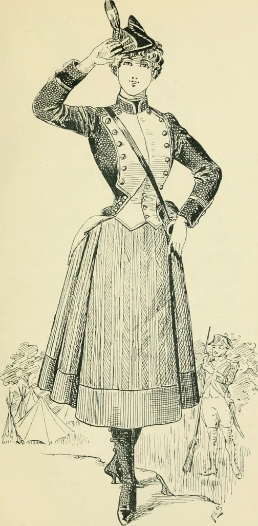 An illustration from Thirty original sketches for fancy costumes : specially drawn, from our suggestions, by R. L. Bööcke, 1894, leaf 70