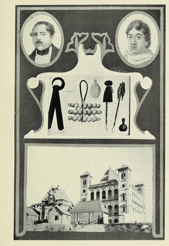 An illustration from Thirty years in Madagascar, 1904, leaf 95