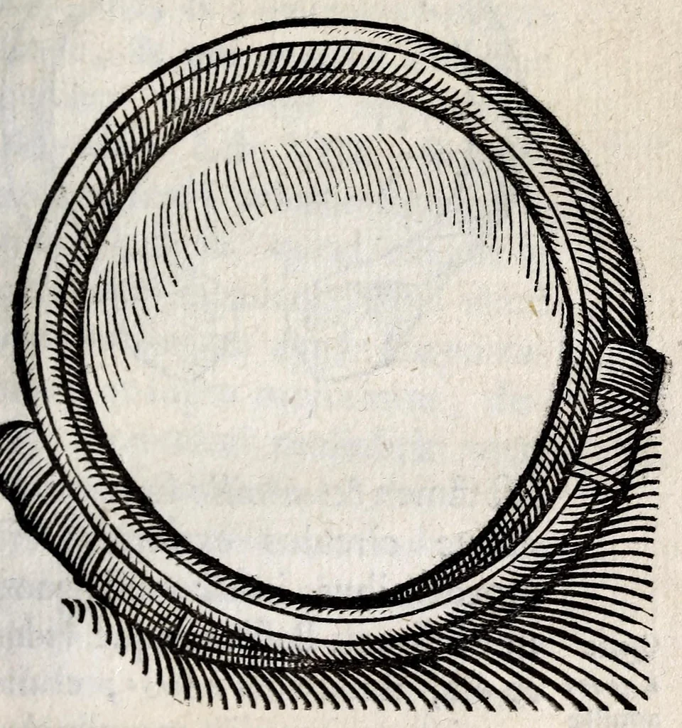 An illustration from Thomae Bartholini De armillis veterum schedion ; accessit Olai Wormii De aureo cornu Danico ad Licetum responsio, 1676, leaf 65