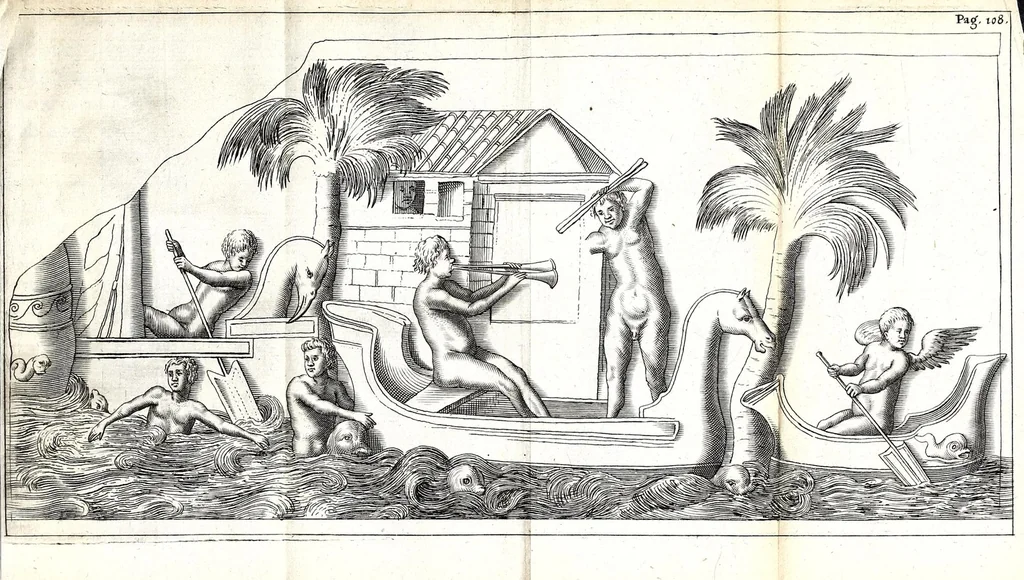 An illustration from Thomae Bartholini Antiquitatum veteris puerperii, 1676, leaf 119