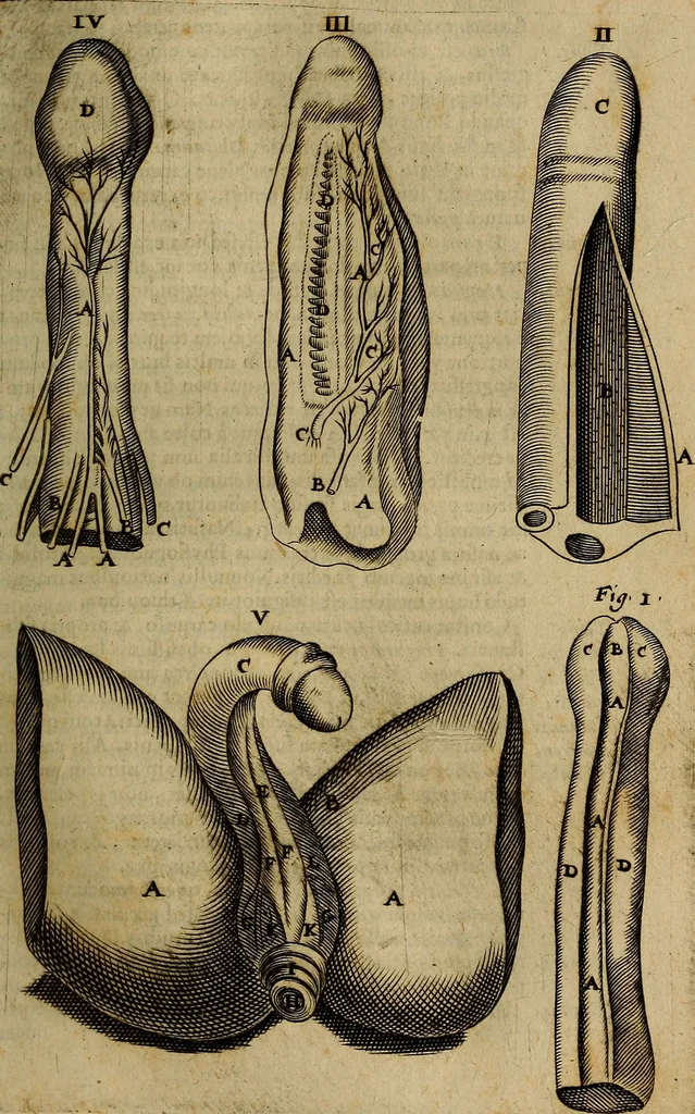 An illustration from Thomae Bartholini Archiatri Danici, Anatome quartum renovata : non tantum ex Institutionibus b.m. parentis, Caspari Bartholini, sed etiam ex omnium cùm veterum, tum recentiorum observationibus, ad circulationem Harveianam, & vasa lymphatica directis : cum iconibus novis et indicibus, 1684, leaf 280