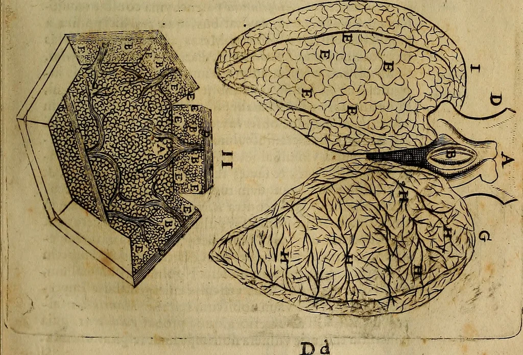 An illustration from Thomae Bartholini Archiatri Danici, Anatome quartum renovata : non tantum ex Institutionibus b.m. parentis, Caspari Bartholini, sed etiam ex omnium cùm veterum, tum recentiorum observationibus, ad circulationem Harveianam, & vasa lymphatica directis : cum iconibus novis et indicibus, 1684, leaf 464