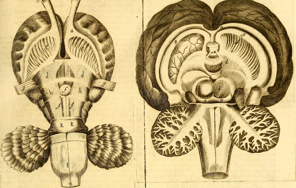 An illustration from Thomae Willis ... Opera omnia, nitidius quàm vnquam hactenus edita, plurimùm emendata, indice rerum copiosissimo, ac distinctione characterum exornata, 1694, leaf 334