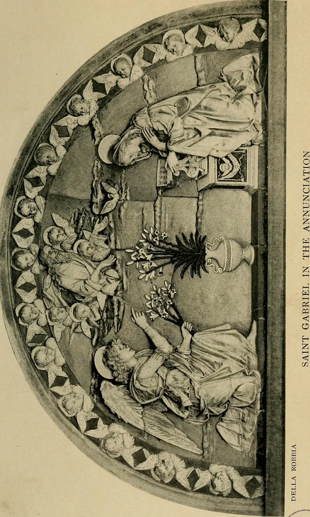 An illustration from The Three Archangels and the guardian angels in art, 1899, leaf 100