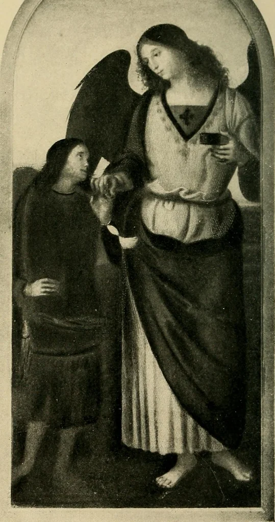 An illustration from The Three Archangels and the guardian angels in art, 1899, leaf 115