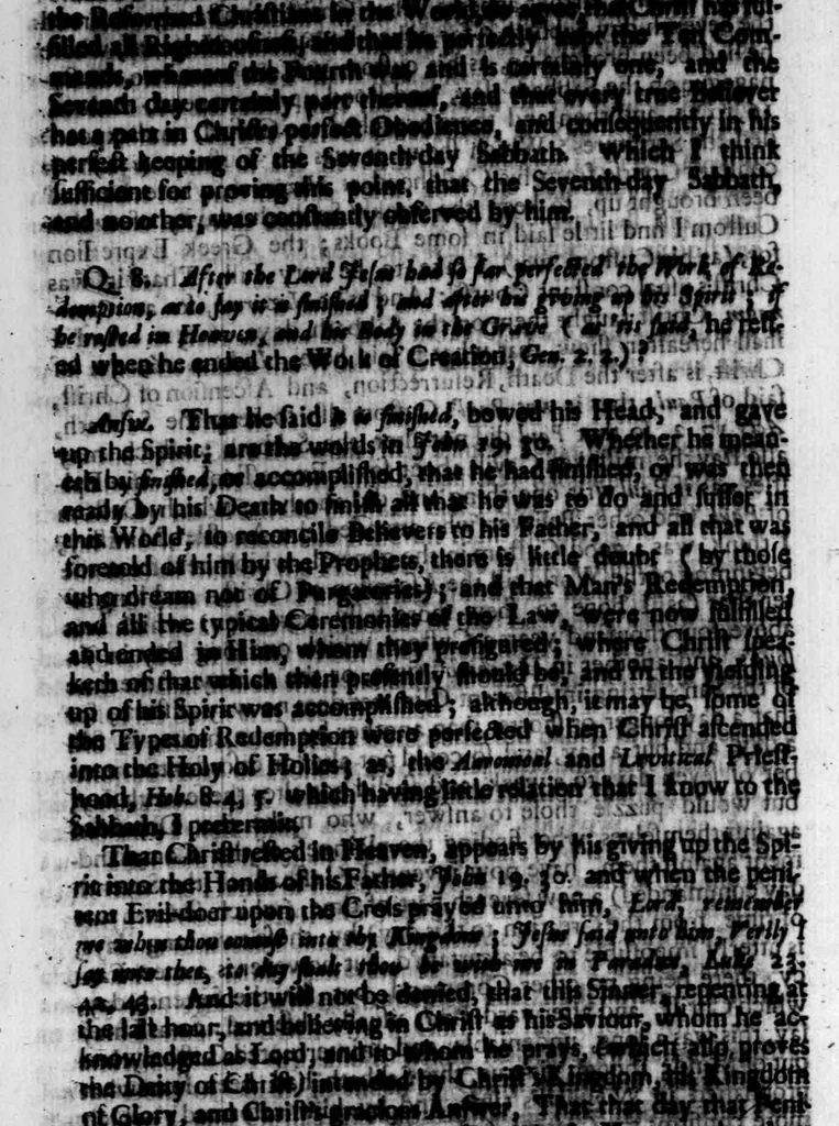 An illustration from A threefold treatise of the Sabbath, distinctly divided into the patriarchall, Mosaicall, Christian Sabbath for the better clearning and manifestation of the truth in this controversie concerning the weekly Sabbath, 1641, leaf 196