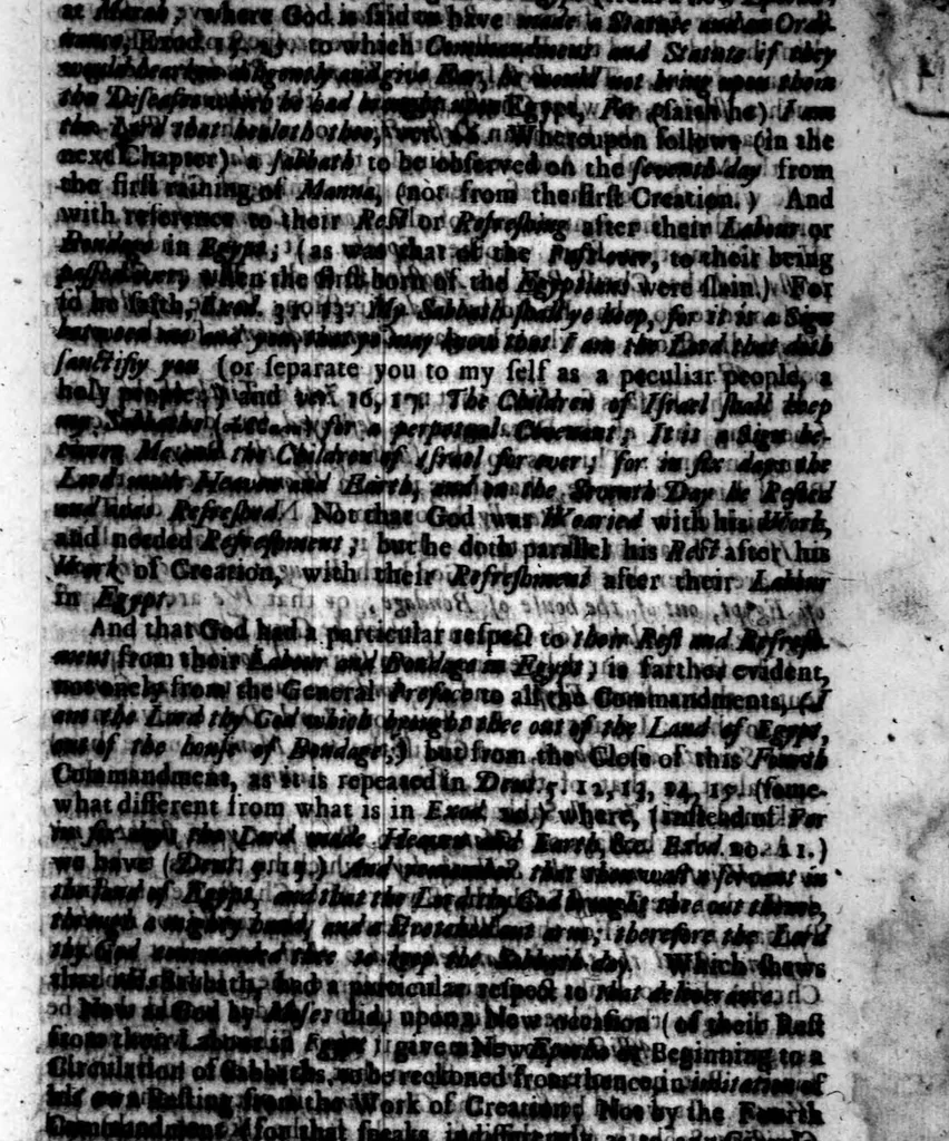 An illustration from A threefold treatise of the Sabbath, distinctly divided into the patriarchall, Mosaicall, Christian Sabbath for the better clearning and manifestation of the truth in this controversie concerning the weekly Sabbath, 1641, leaf 231