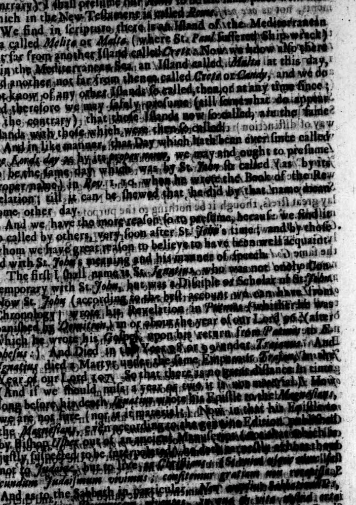 An illustration from A threefold treatise of the Sabbath, distinctly divided into the patriarchall, Mosaicall, Christian Sabbath for the better clearning and manifestation of the truth in this controversie concerning the weekly Sabbath, 1641, leaf 237