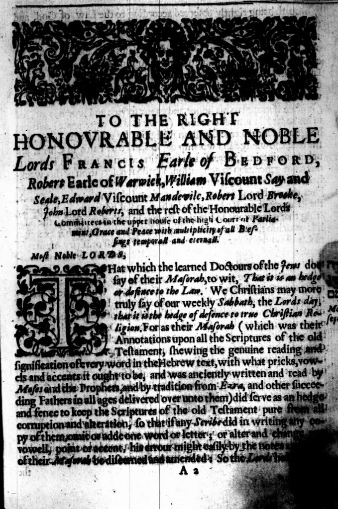 An illustration from A threefold treatise of the Sabbath, distinctly divided into the patriarchall, Mosaicall, Christian Sabbath for the better clearning and manifestation of the truth in this controversie concerning the weekly Sabbath, 1641, leaf 394