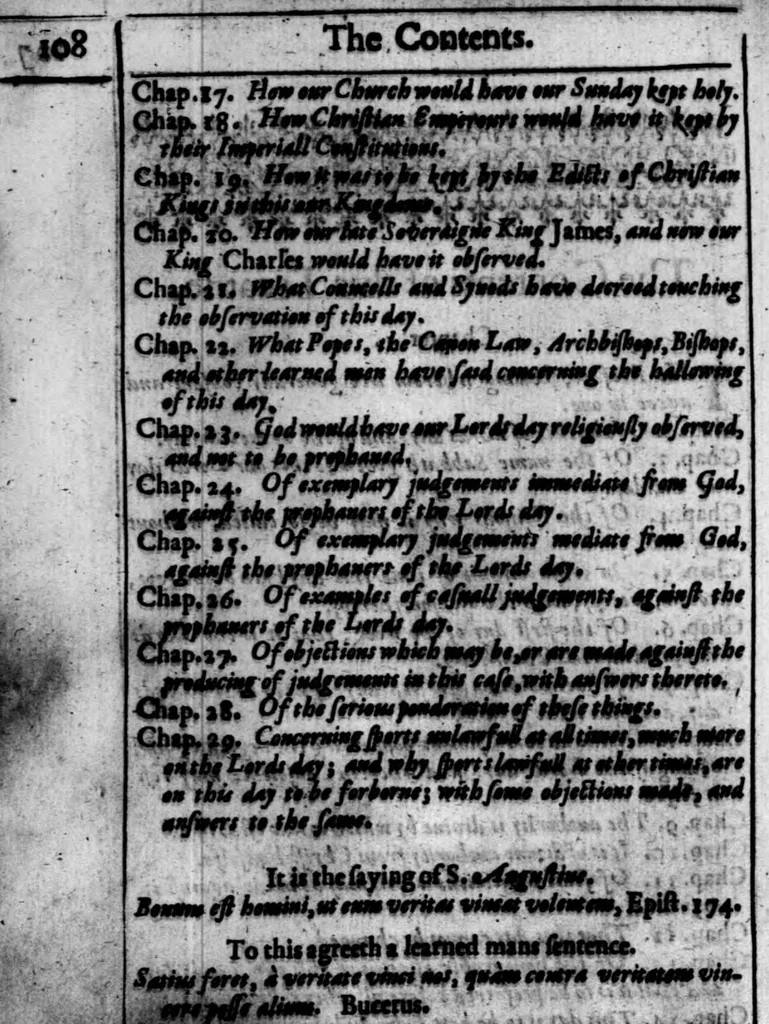 An illustration from A threefold treatise of the Sabbath, distinctly divided into the patriarchall, Mosaicall, Christian Sabbath for the better clearning and manifestation of the truth in this controversie concerning the weekly Sabbath, 1641, leaf 451
