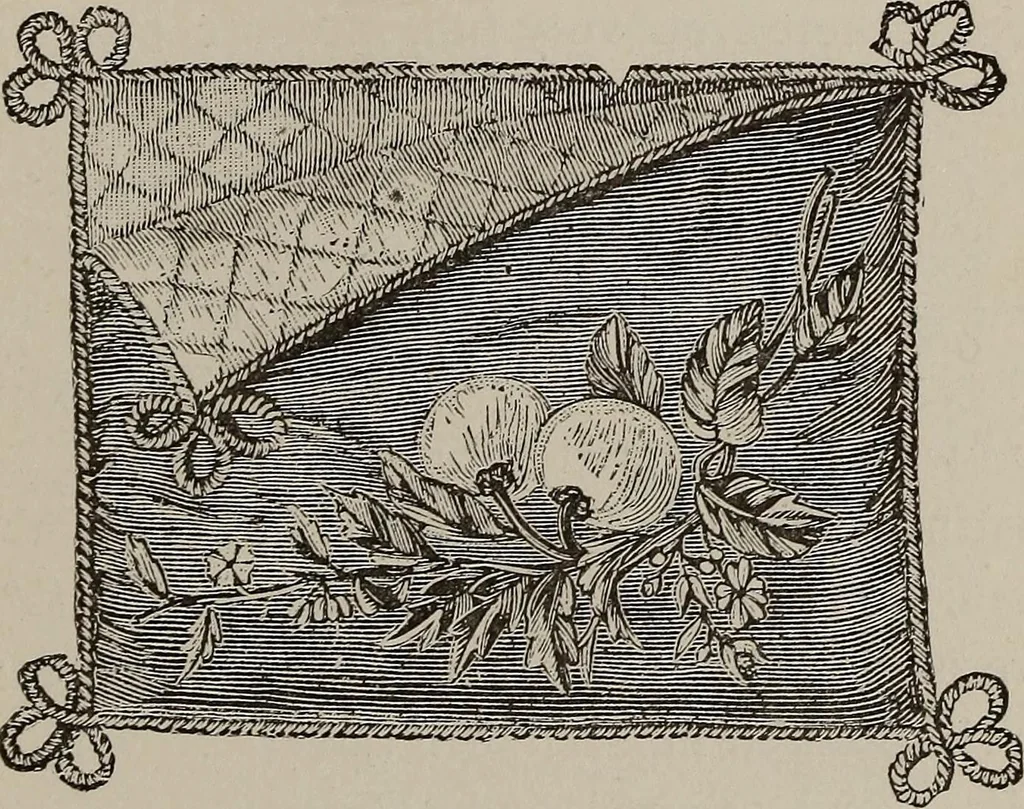 An illustration from Three hundred decorative and fancy articles for presents, fairs, etc., etc. ; with directions for making : and nearly one hundred decorative designs, 1885, leaf 128