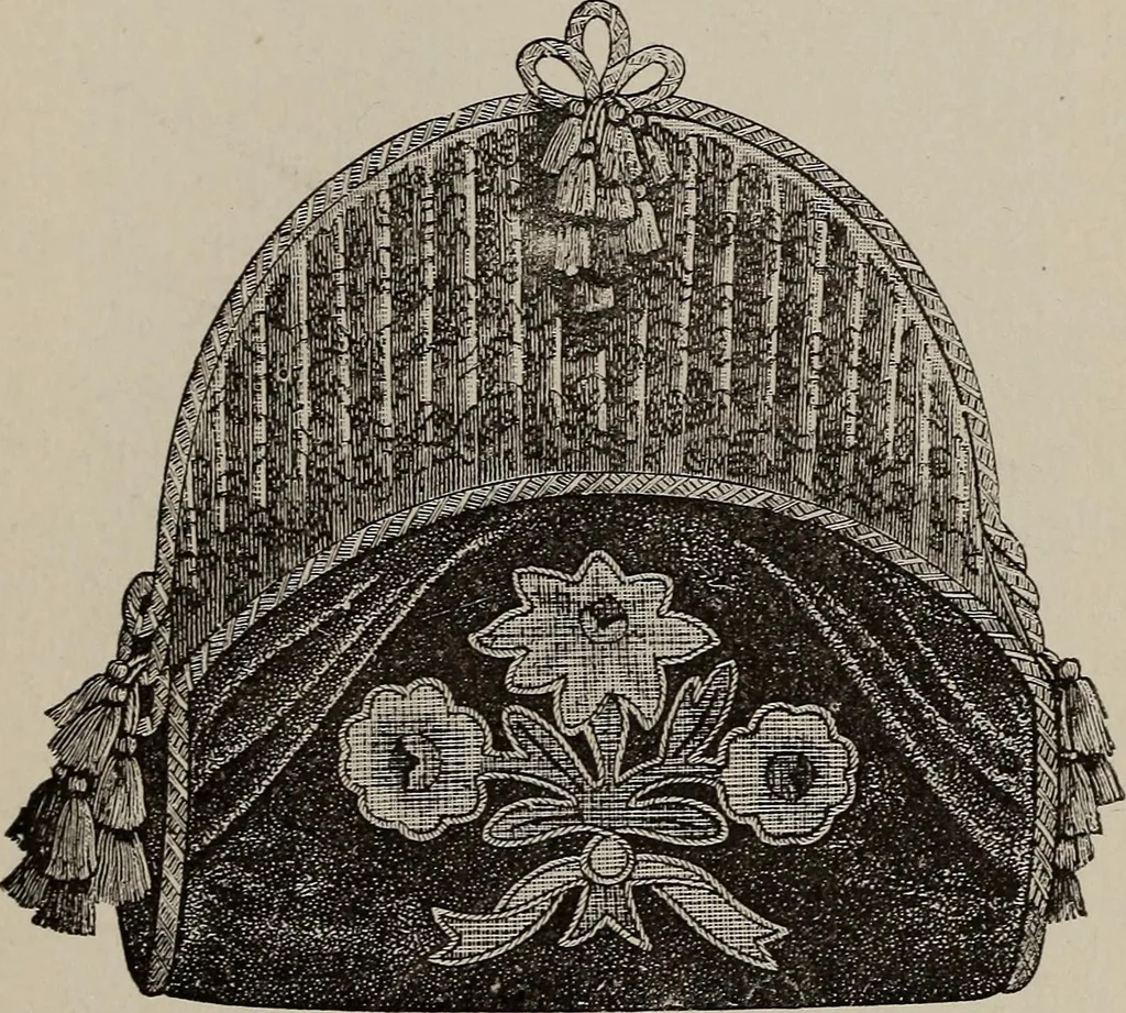 An illustration from Three hundred decorative and fancy articles for presents, fairs, etc., etc. ; with directions for making : and nearly one hundred decorative designs, 1885, leaf 148