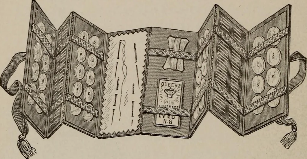 An illustration from Three hundred decorative and fancy articles for presents, fairs, etc., etc. ; with directions for making : and nearly one hundred decorative designs, 1885, leaf 161
