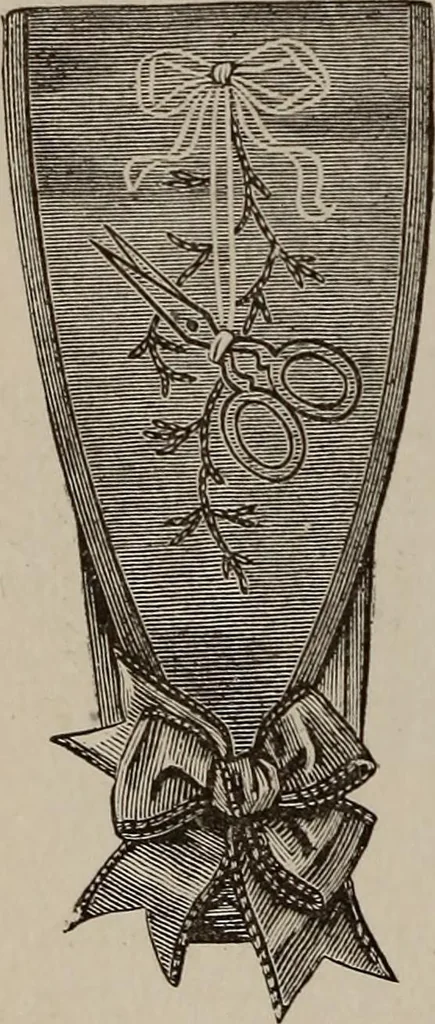 An illustration from Three hundred decorative and fancy articles for presents, fairs, etc., etc. ; with directions for making : and nearly one hundred decorative designs, 1885, leaf 163