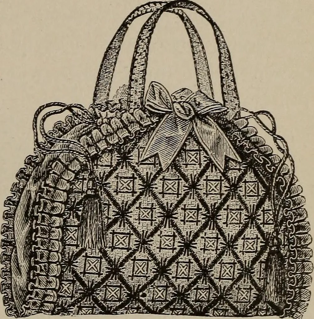 An illustration from Three hundred decorative and fancy articles for presents, fairs, etc., etc. ; with directions for making : and nearly one hundred decorative designs, 1885, leaf 22