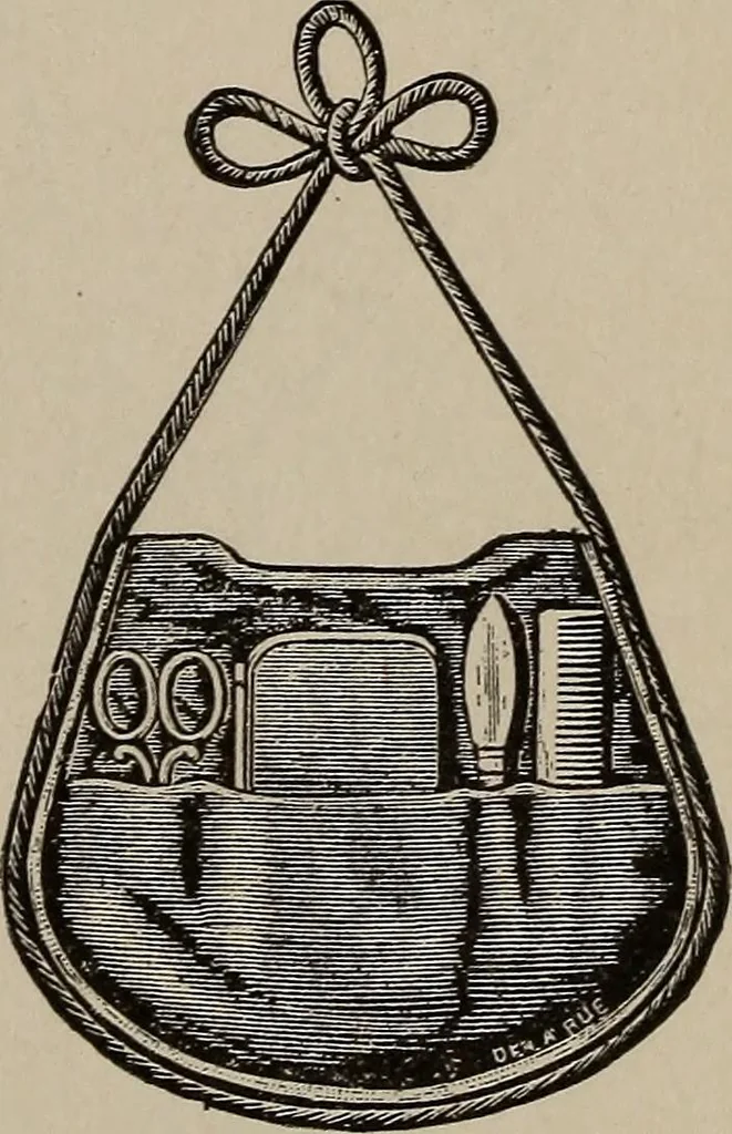 An illustration from Three hundred decorative and fancy articles for presents, fairs, etc., etc. ; with directions for making : and nearly one hundred decorative designs, 1885, leaf 28