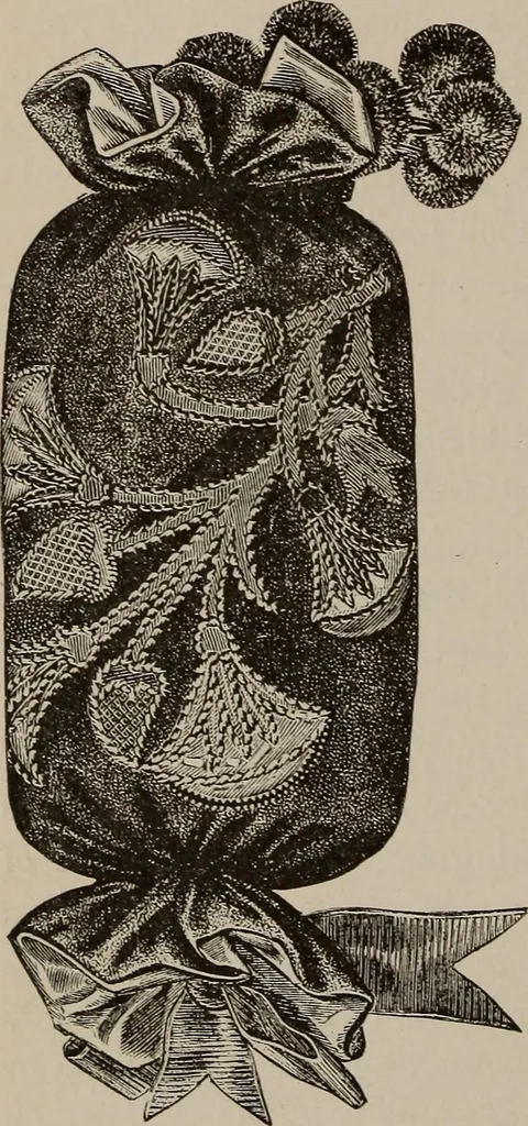 An illustration from Three hundred decorative and fancy articles for presents, fairs, etc., etc. ; with directions for making : and nearly one hundred decorative designs, 1885, leaf 43