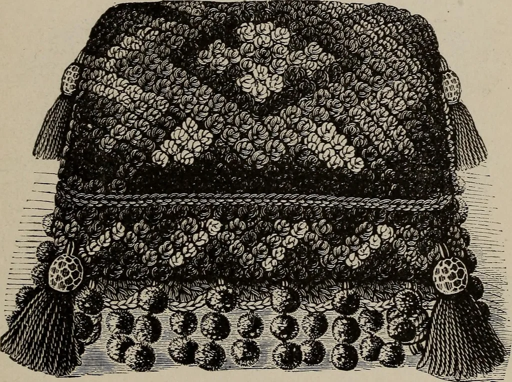 An illustration from Three hundred decorative and fancy articles for presents, fairs, etc., etc. ; with directions for making : and nearly one hundred decorative designs, 1885, leaf 50