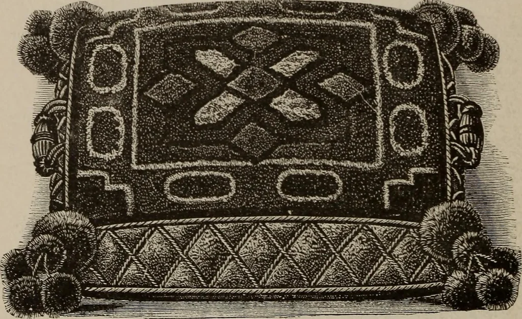 An illustration from Three hundred decorative and fancy articles for presents, fairs, etc., etc. ; with directions for making : and nearly one hundred decorative designs, 1885, leaf 51