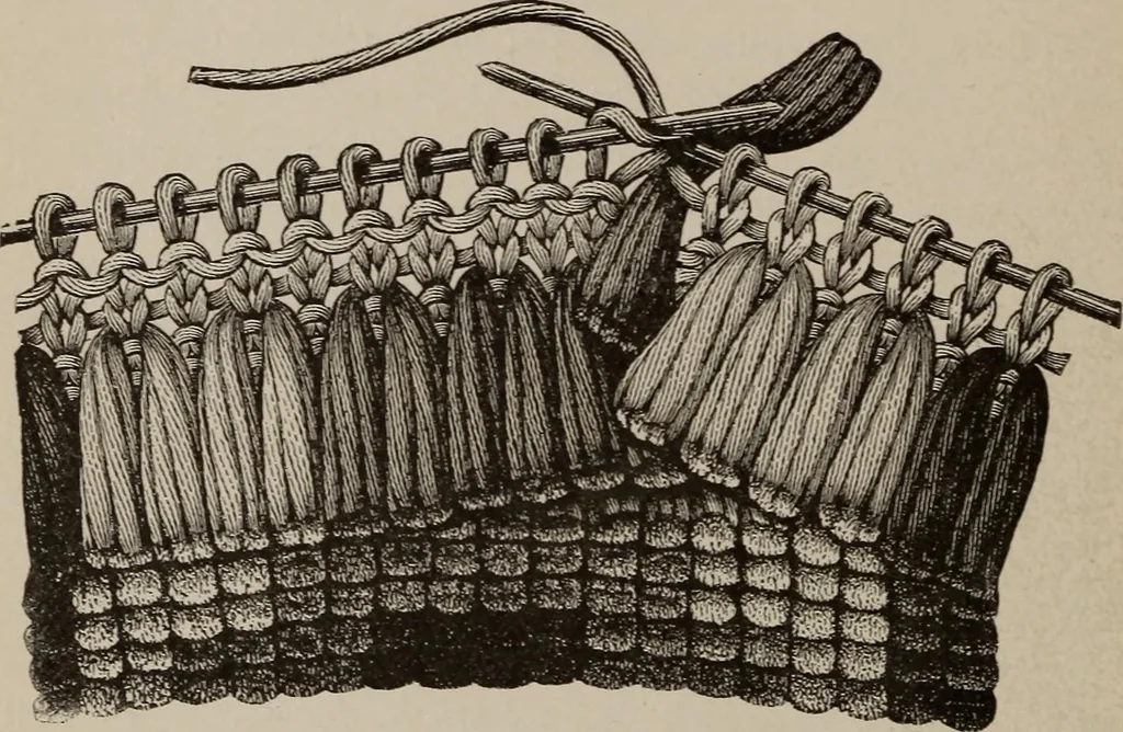 An illustration from Three hundred decorative and fancy articles for presents, fairs, etc., etc. ; with directions for making : and nearly one hundred decorative designs, 1885, leaf 57