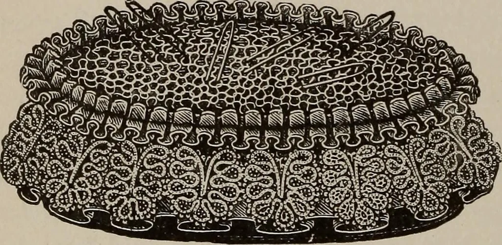 An illustration from Three hundred decorative and fancy articles for presents, fairs, etc., etc. ; with directions for making : and nearly one hundred decorative designs, 1885, leaf 89