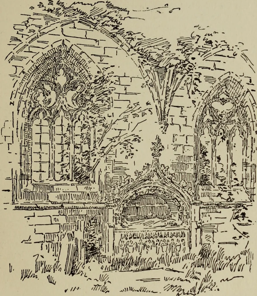 An illustration from Three periods of English architecture, 1894, leaf 28