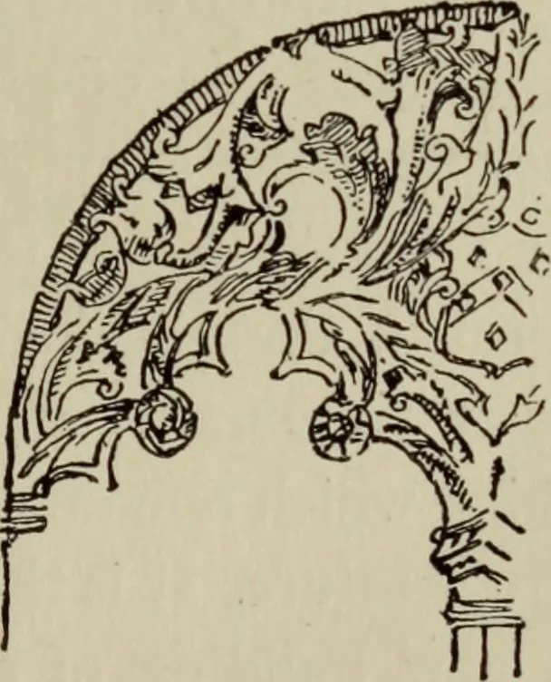 An illustration from Three periods of English architecture, 1894, leaf 50
