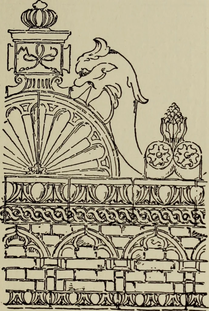 An illustration from Three periods of English architecture, 1894, leaf 52