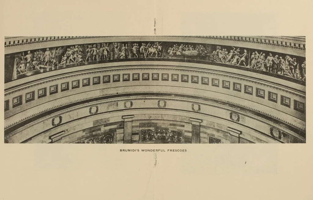 An illustration from Thrilling story of the wonderful Capitol Building and its marvelous decorations, 1912, leaf 39