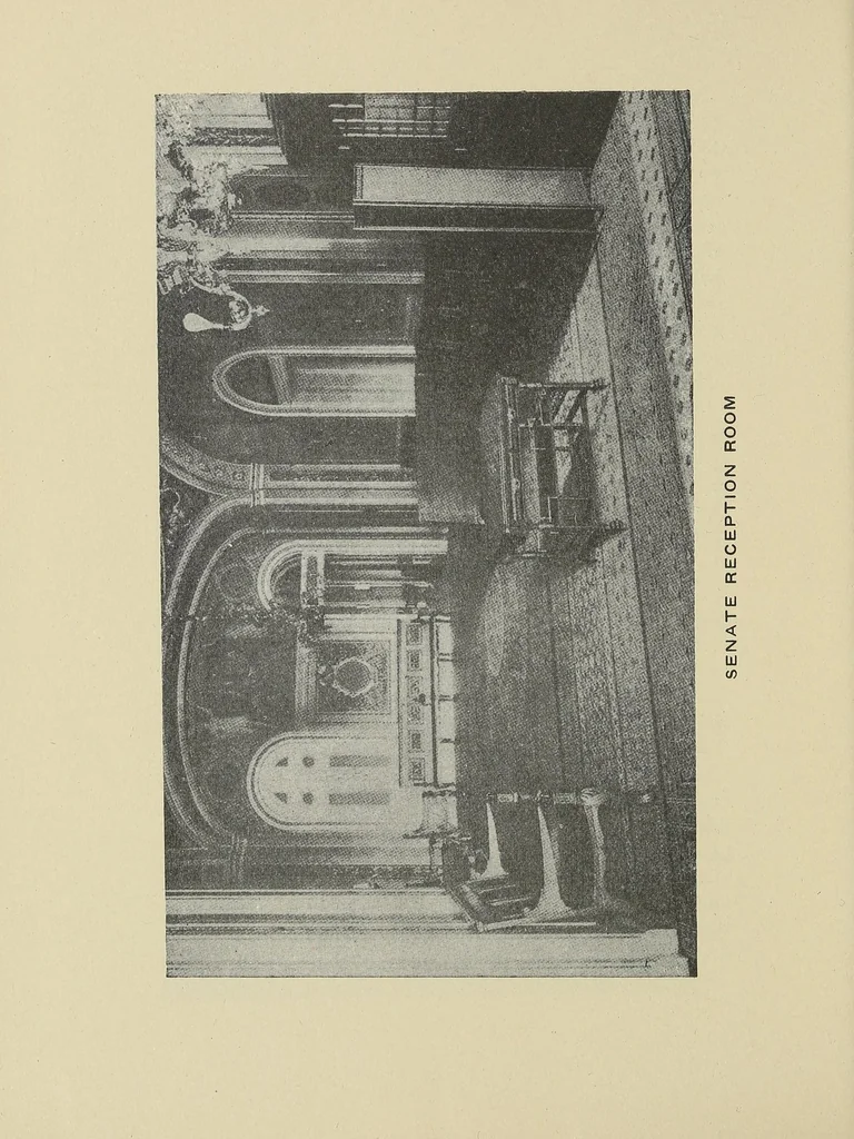 An illustration from Thrilling story of the wonderful Capitol Building and its marvelous decorations, 1912, leaf 64