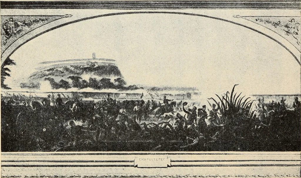 An illustration from Thrilling story of the wonderful Capitol Building and its marvelous decorations, 1912, leaf 29