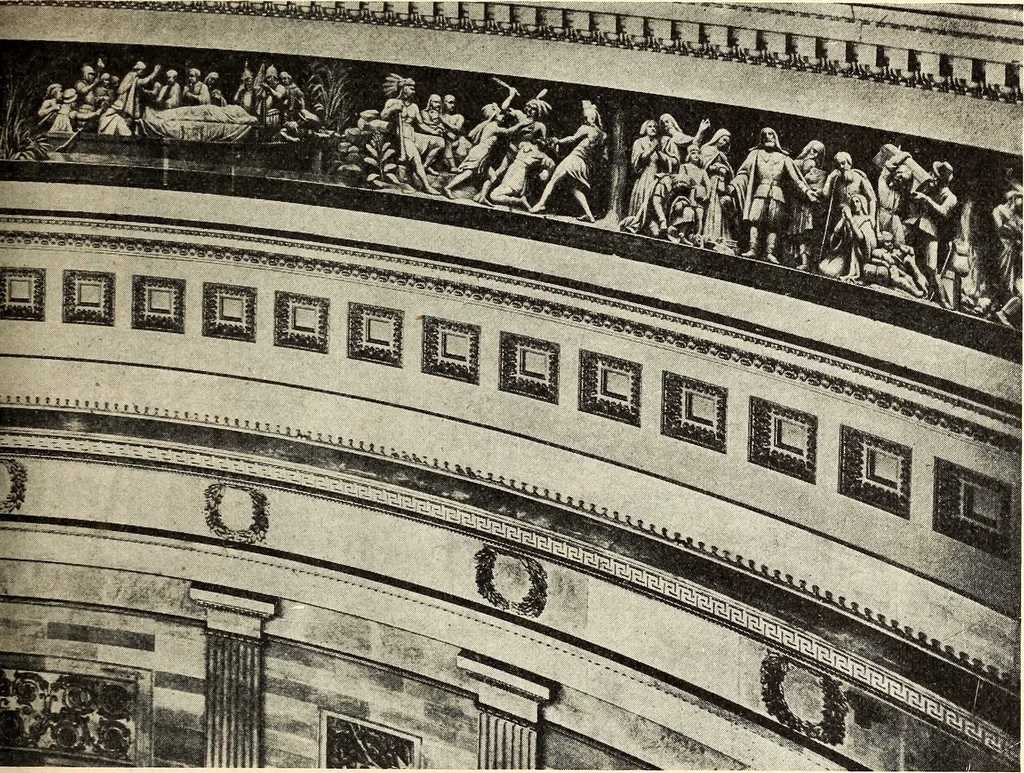 An illustration from Thrilling story of the wonderful Capitol Building and its marvelous decorations, 1912, leaf 34