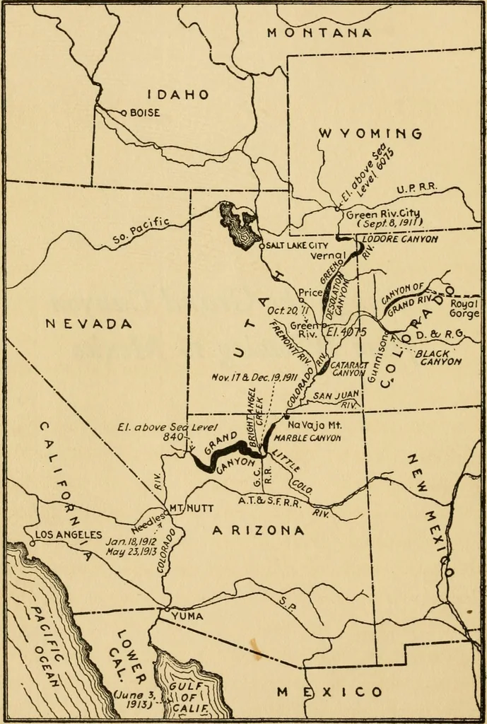 An illustration from Through the Grand Canyon from Wyoming to Mexico, 1914, leaf 27