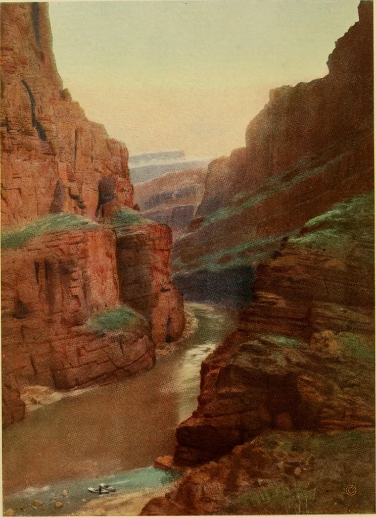 An illustration from Through the Grand Canyon from Wyoming to Mexico, 1914, leaf 7