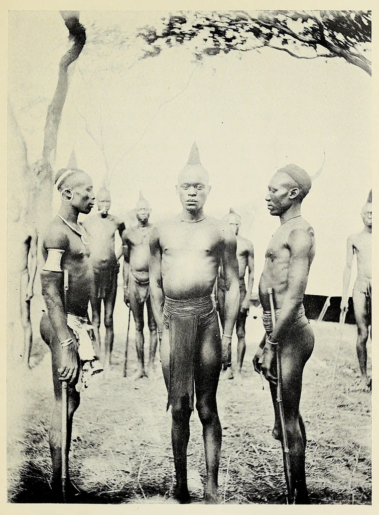 An illustration from Through the heart of Africa : being an account of a journey on bicycles and on foot from Northern Rhodesia, past the great lakes, to Egypt, undertaken when proceeding home on leave in 1910, 1912, leaf 323