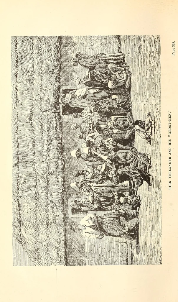 An illustration from Through the Kalahari Desert; a narrative of a journey with gun, camera, and note-book to Lake N'gami and back, 1886, leaf 412