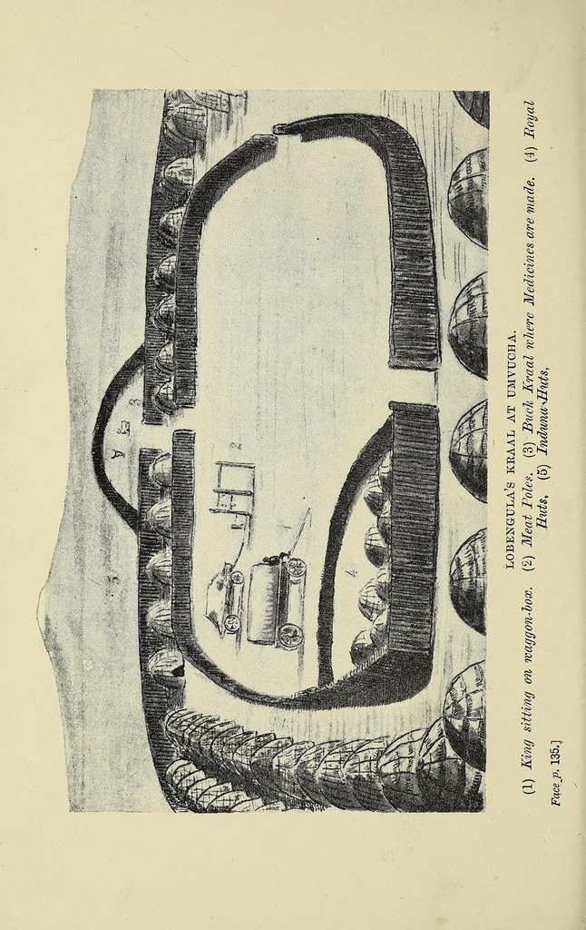 An illustration from Through Matabeleland: the record of a ten months' trip in an ox-wagon through Mashonaland and Matabeleland, 1893, leaf 204