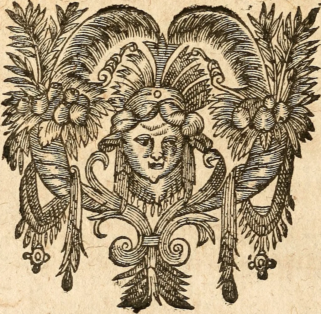 An illustration from [Théâtre de Rotrou], 1636, leaf 37