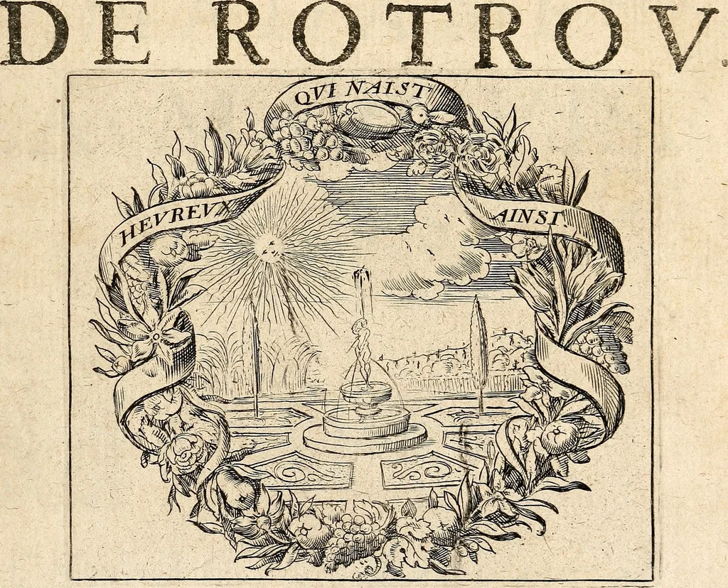 An illustration from [Théâtre de Rotrou], 1636, leaf 458
