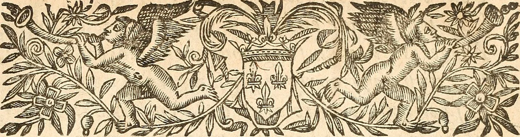 An illustration from [Théâtre de Rotrou], 1636, leaf 12
