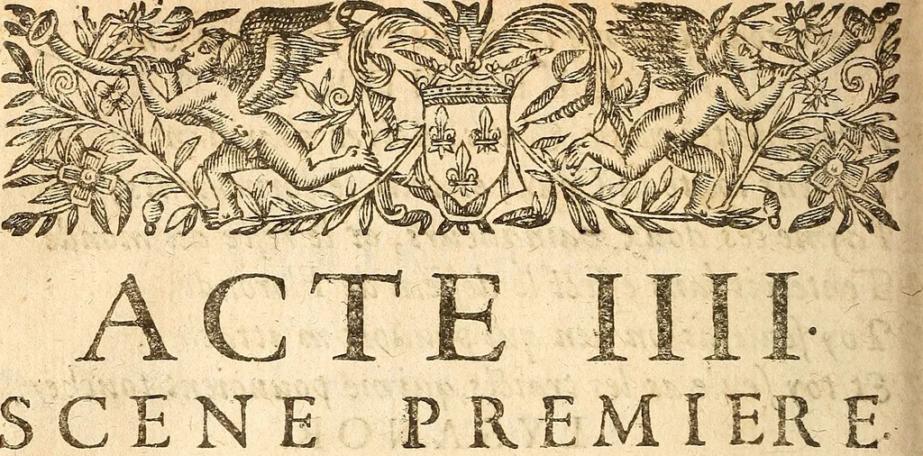 An illustration from [Théâtre de Rotrou], 1636, leaf 285