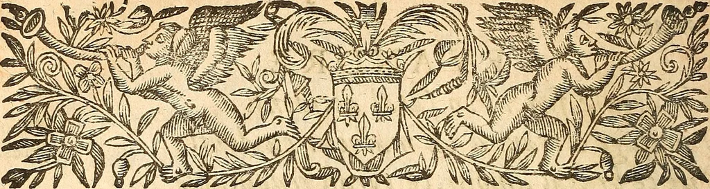 An illustration from [Théâtre de Rotrou], 1636, leaf 45