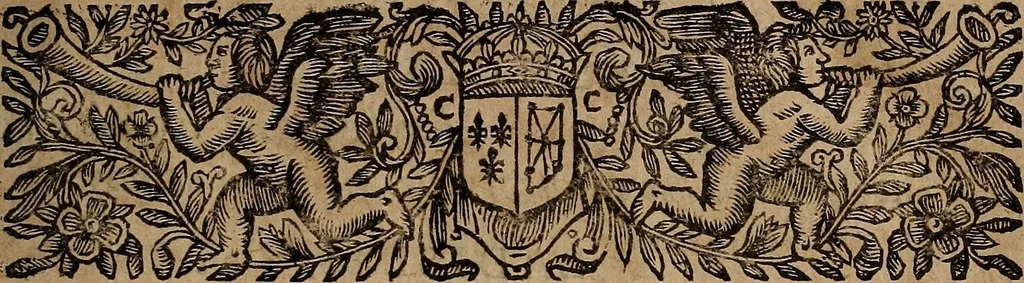An illustration from [Théâtre de Rotrou], 1636, leaf 22