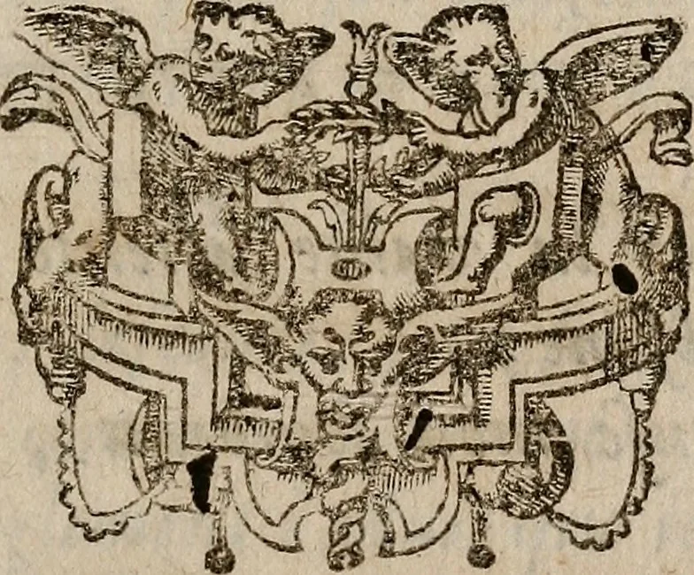 An illustration from [Théâtre de Rotrou], 1636, leaf 496