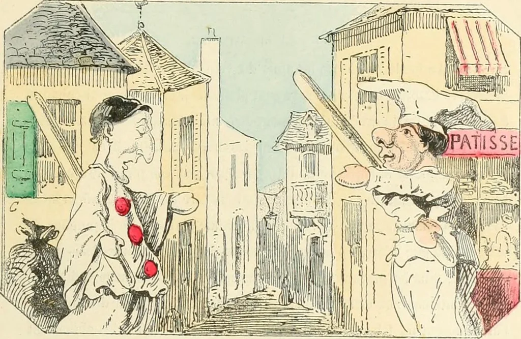 An illustration from Théâtre des marionnettes; texte et composition des dessins, 1880, leaf 134